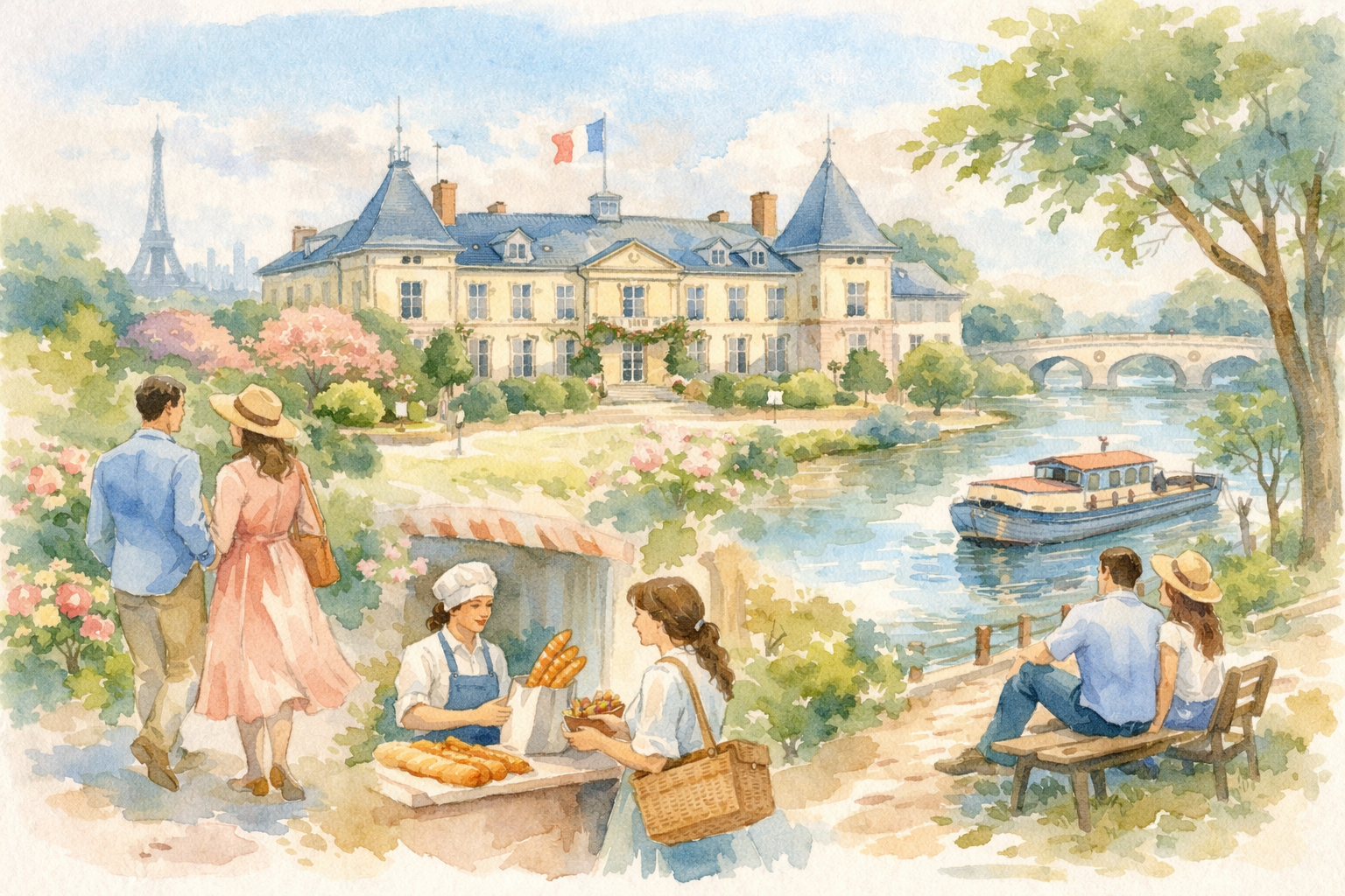 Illustration La Vie en Français